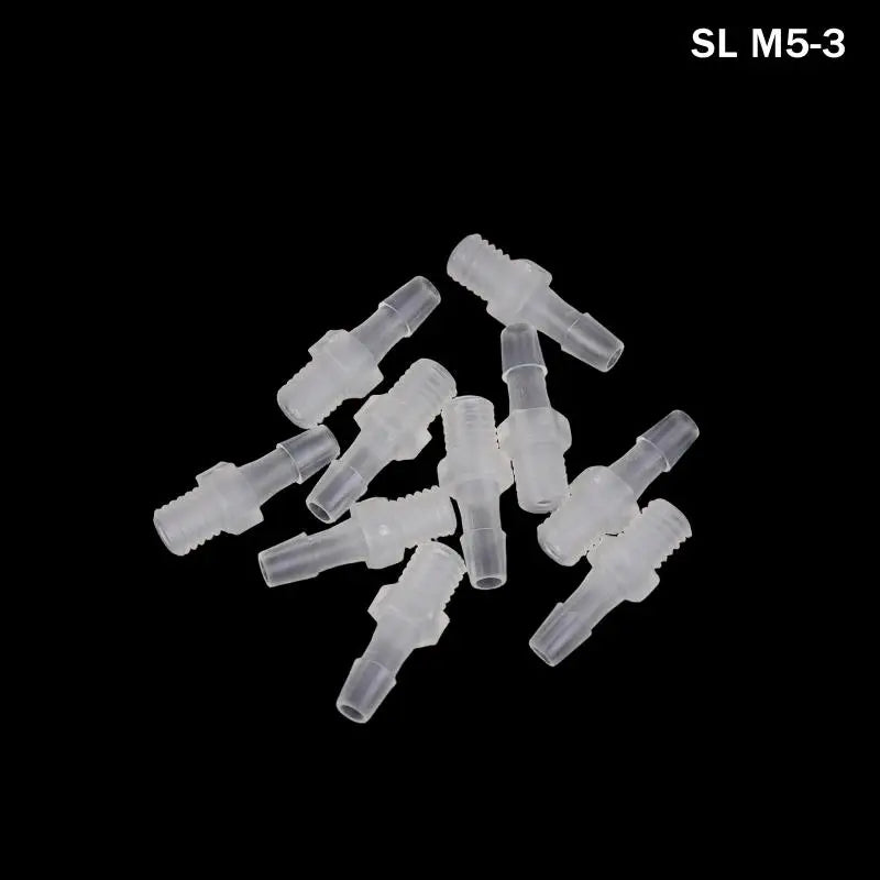 PP Plastic Hose Joint Adapter Air Valve Connector 10 Pack