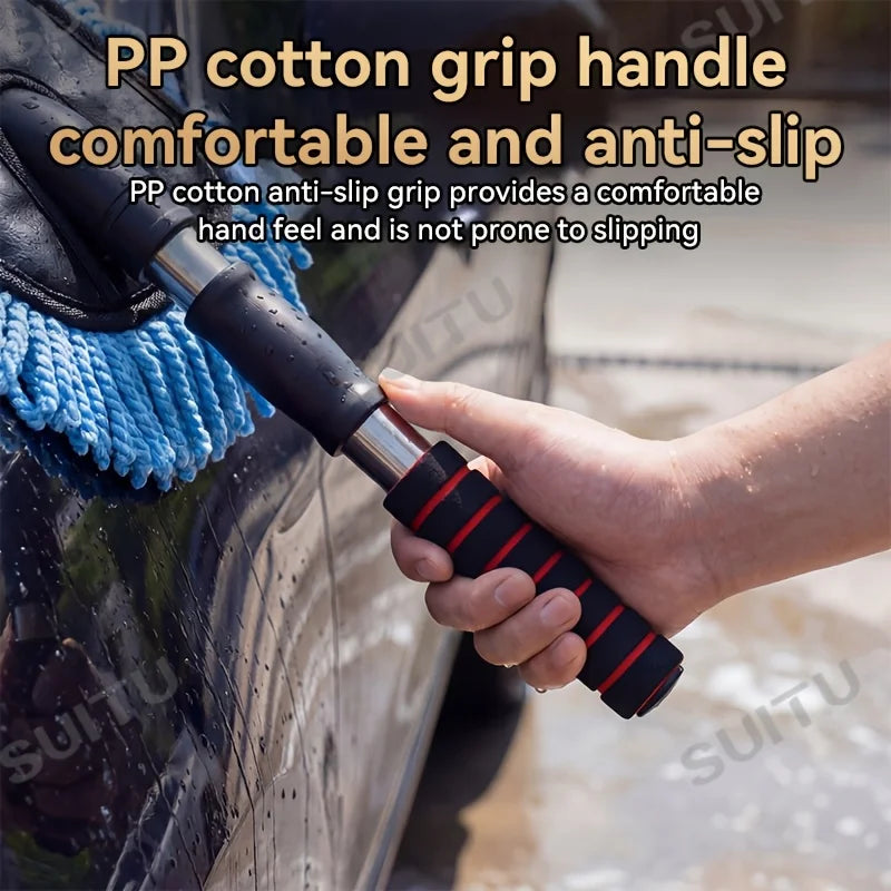 Telescopic Car Wash Brush | Extendable Handle & Soft Bristles
