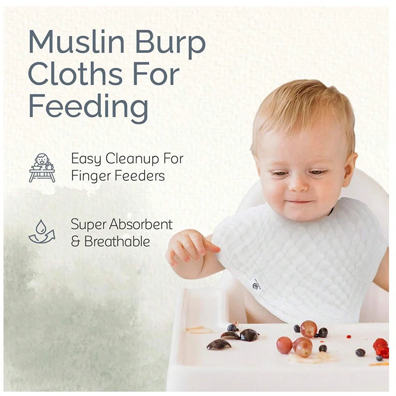 Baby Burp Cloths & Washcloths | Soft Absorbent Cotton Towels
