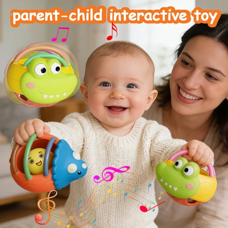 Cute Cartoon Baby Rattle – CE-Certified ABS Plastic Toy