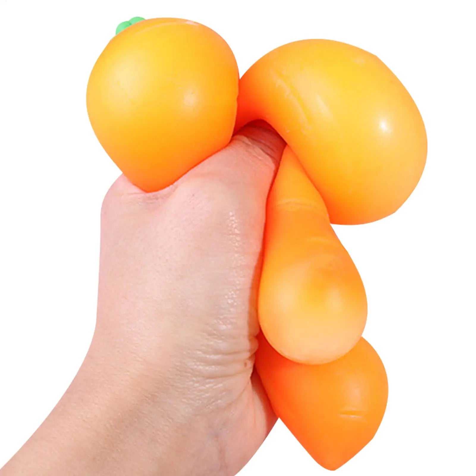 Carrot Squeeze Fidget Toy – Soft Sensory Toy for Kids & Adults Fidget Squeeze Toy Peaceful Pleasures Health and Wellness