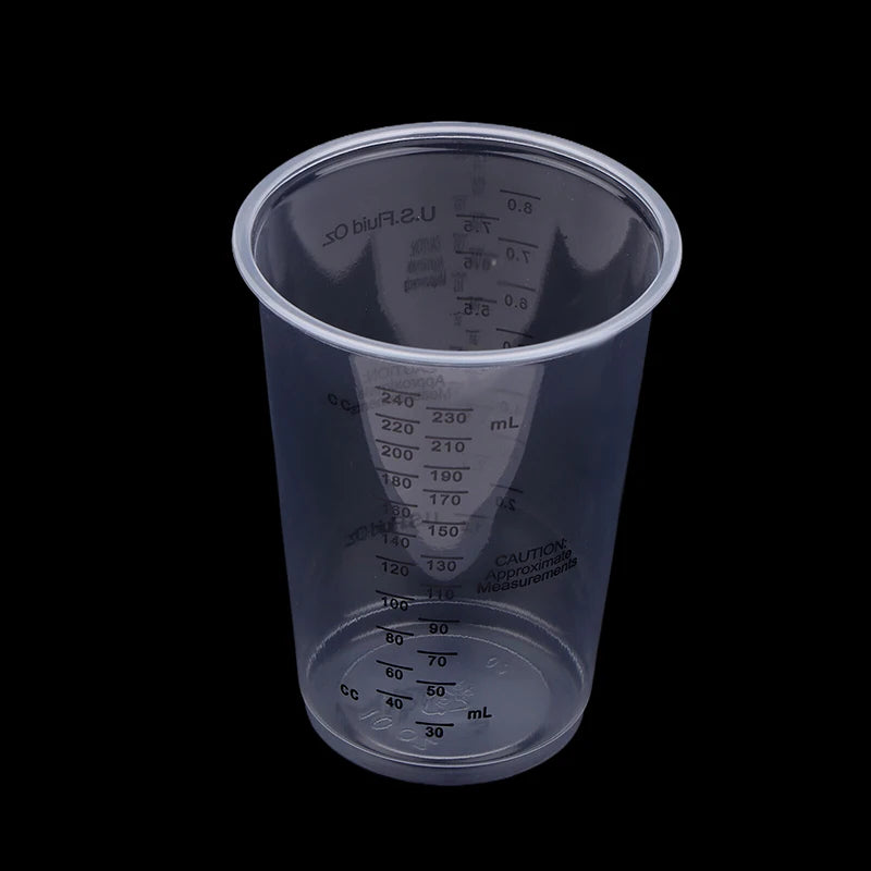 10pcs Disposable Plastic Measuring Cups Paint Mixing Cups 8OZ For Precise Resin Paint Mixing Cup Plastic Epoxy Resin Mixing Cup Peaceful Pleasures Health and Wellness