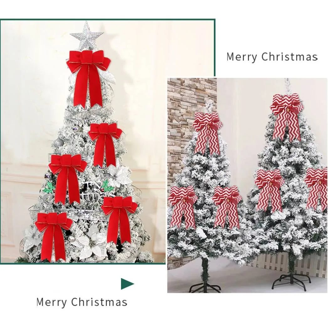 Cloth Bowknot Ribbon – Christmas Tree & Holiday Decor