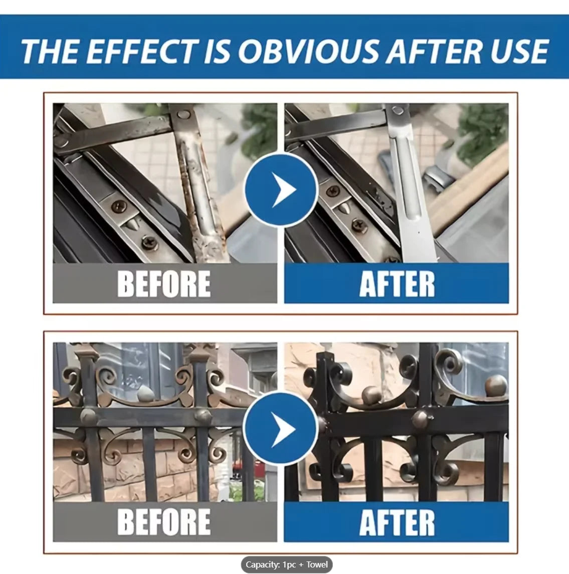 Metal Rust Removal Spray – Converter, Remover & Preventer