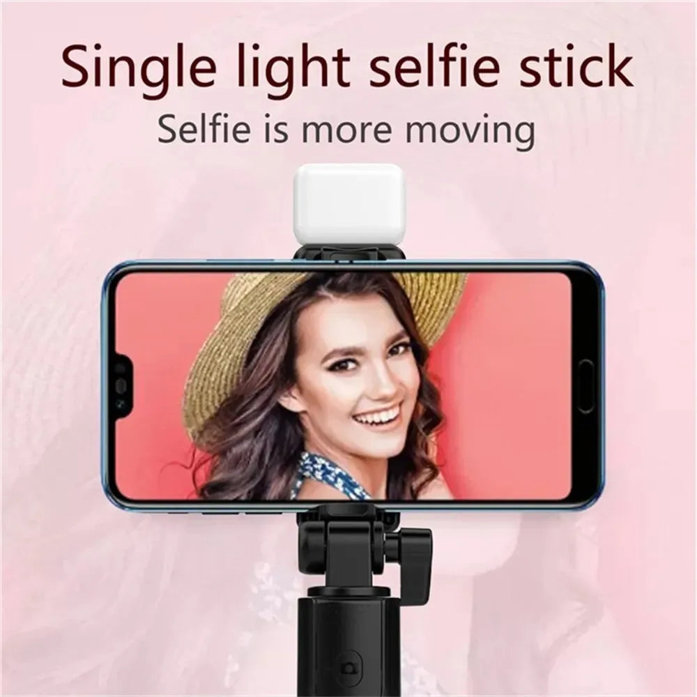 Selfie Stick Wireless Tripod Stand with Light Bluetooth Remote Extendable Tripod for iPhone Mobile Phone Live Streaming Peaceful Pleasures Health and Wellness