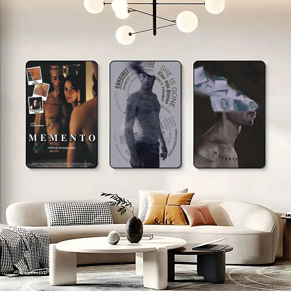 Movie M-Memento Poster HD Self Adhesive Waterproof Wall Art Ideal for Home Office Dorm Bedroom Great Gift Peaceful Pleasures Health and Wellness
