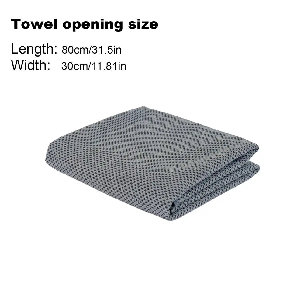 Cooling Towels for Neck Outdoor Cooling Towel Ice Wrap Sweat Rag Absorbent Cloth for Yoga Beach Gardeners Hiking Spring Car Peaceful Pleasures Health and Wellness Gray