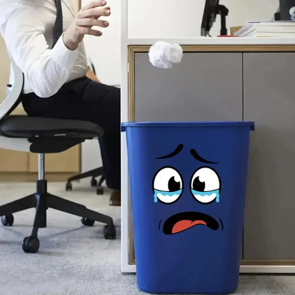 4pcs Waterproof High-quality Multi-scene Sticker Set Emoticons Smiling Faces Crying Cute Funny Creative Trash Can Toilet Sticker Peaceful Pleasures Health and Wellness