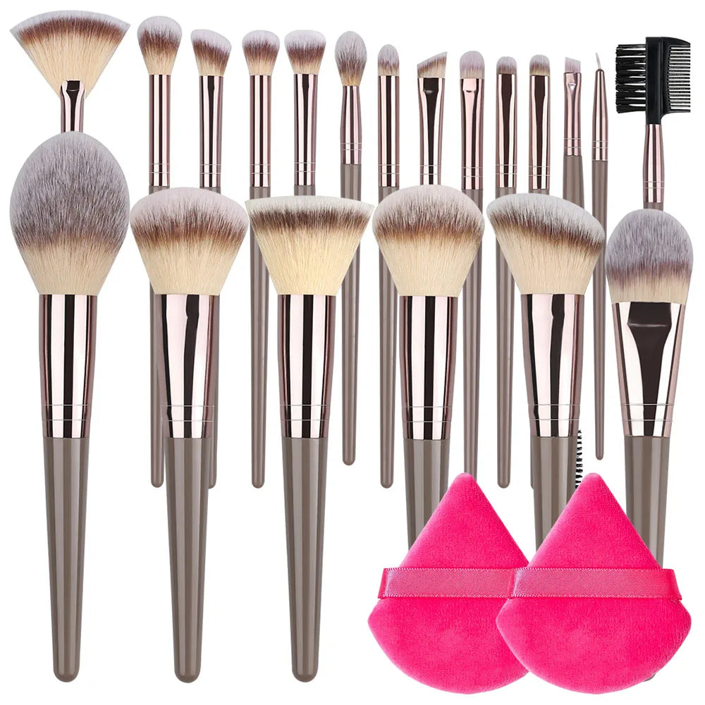 20-Piece Professional Makeup Brush Set – Full Face Kit