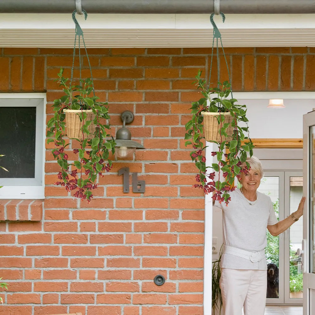 5Pcs Hanging Basket Chains Sturdy Circle Planter Hangers for Plant Pots Lanterns Bird Feeders Indoor Outdoor Plant Hanging Chain Peaceful Pleasures Health and Wellness
