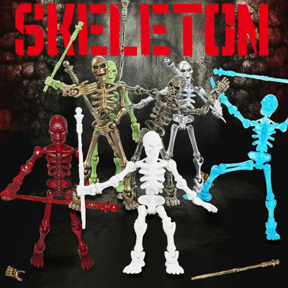 Mini Medieval Skeleton Figurines for Halloween Decor Peaceful Pleasures Health and Wellness
