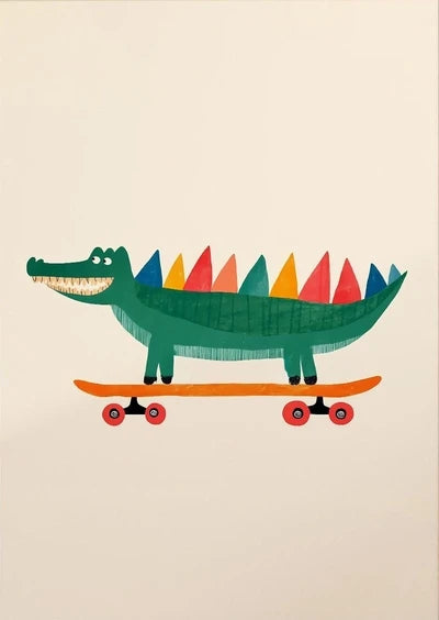 Funny Animal Canvas Wall Art Prints | Kids Nursery Room Decor