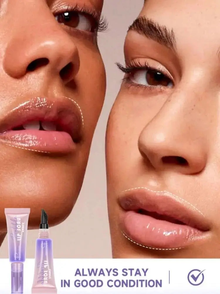 Pudaier Bubble Lip Exfoliator Foaming Scrub & Night Balm
