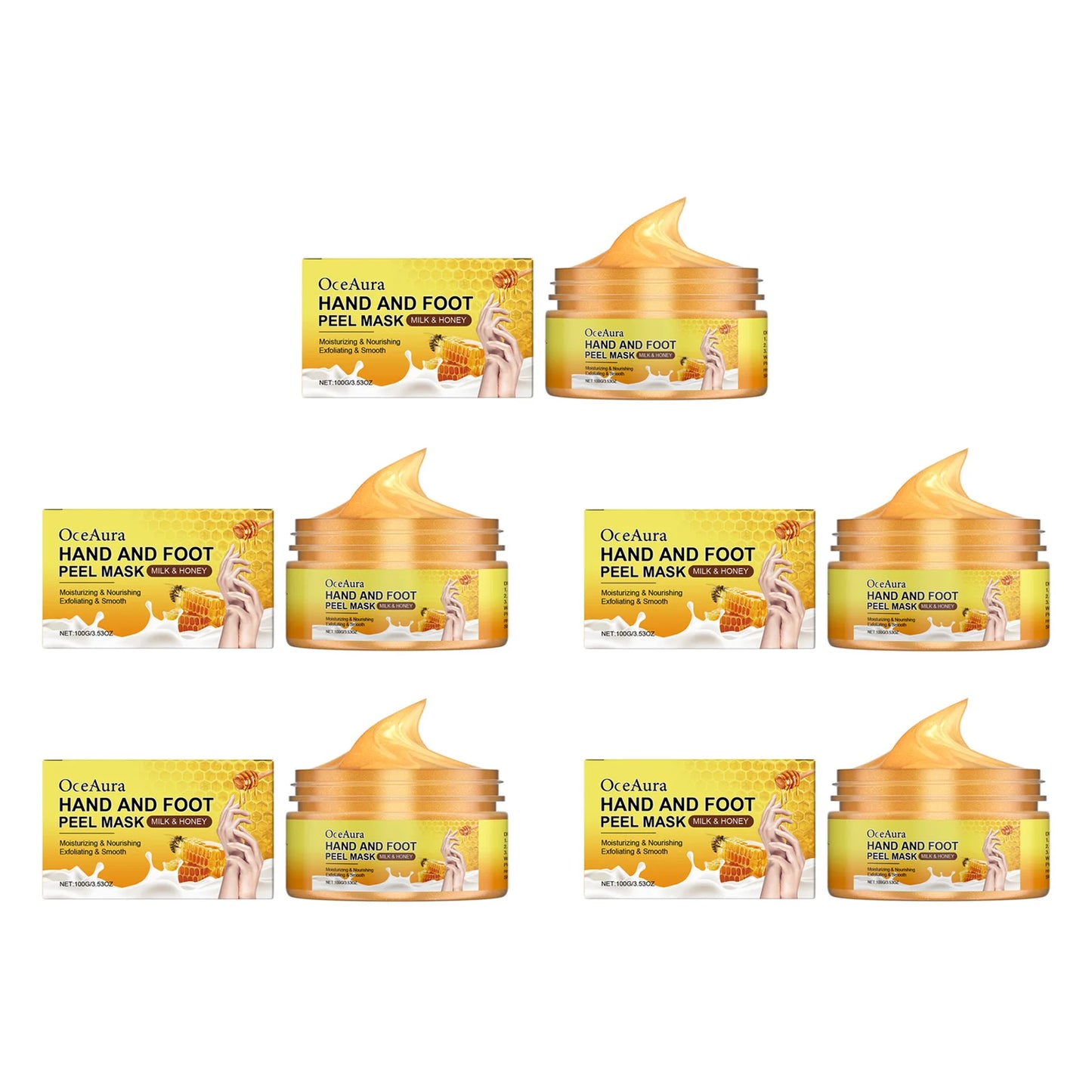 Exfoliating Hand & Foot Peel Mask – Honey & Milk Dead Skin Remover