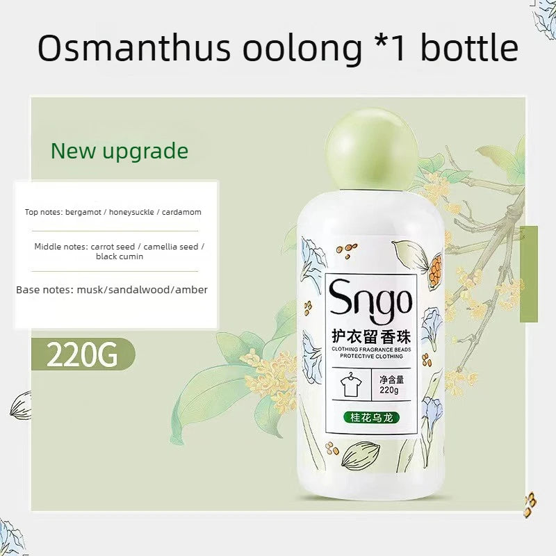Fragrant Laundry Beads Long Lasting Scent Remove Odor Inhibit Bacteria Kill Mites Antistatic Soften Clothes Color Protection Peaceful Pleasures Health and Wellness Osmanthus Oolong