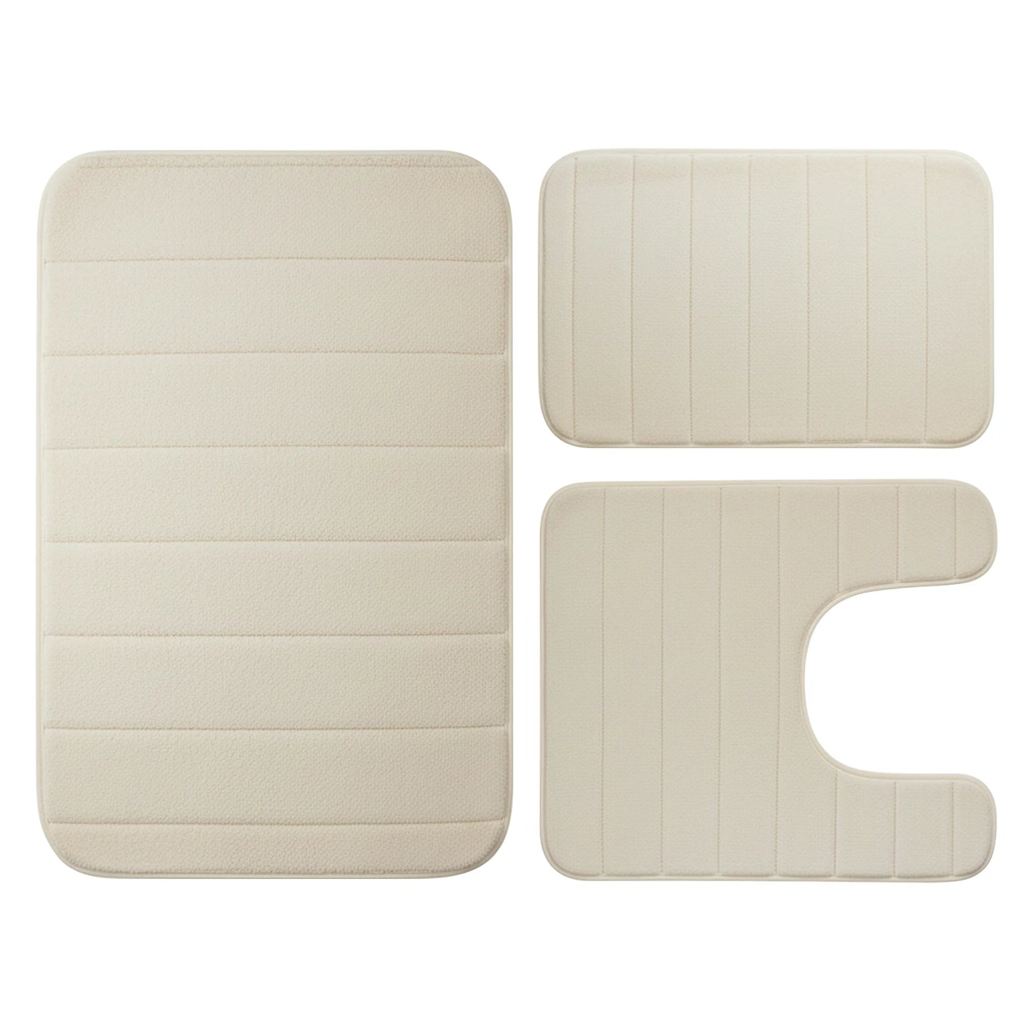 Sets Bath Mats Non Slip Memory Foam Bathroom Soft Rugs Water