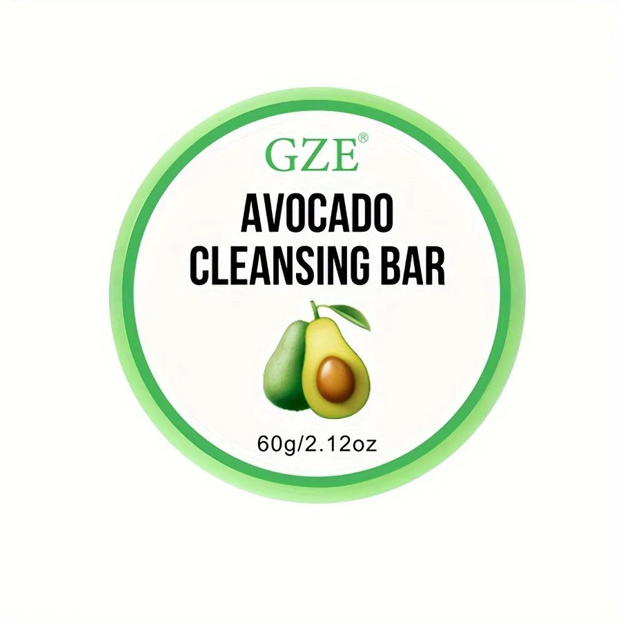 GZE Avocado Cleansing Balm Soap – pH-Balanced Makeup Remover Bar