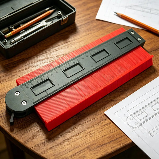 10" Contour Gauge Duplicator with Lock & Scale | DIY Tool Contour Gauge Tool Peaceful Pleasures Health and Wellness