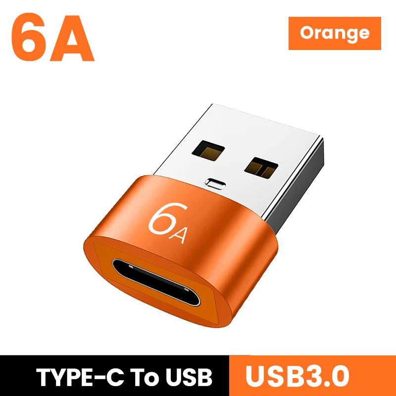 USB 3.0 to USB-C OTG Adapter | 6A Fast Charging & Data Transfer