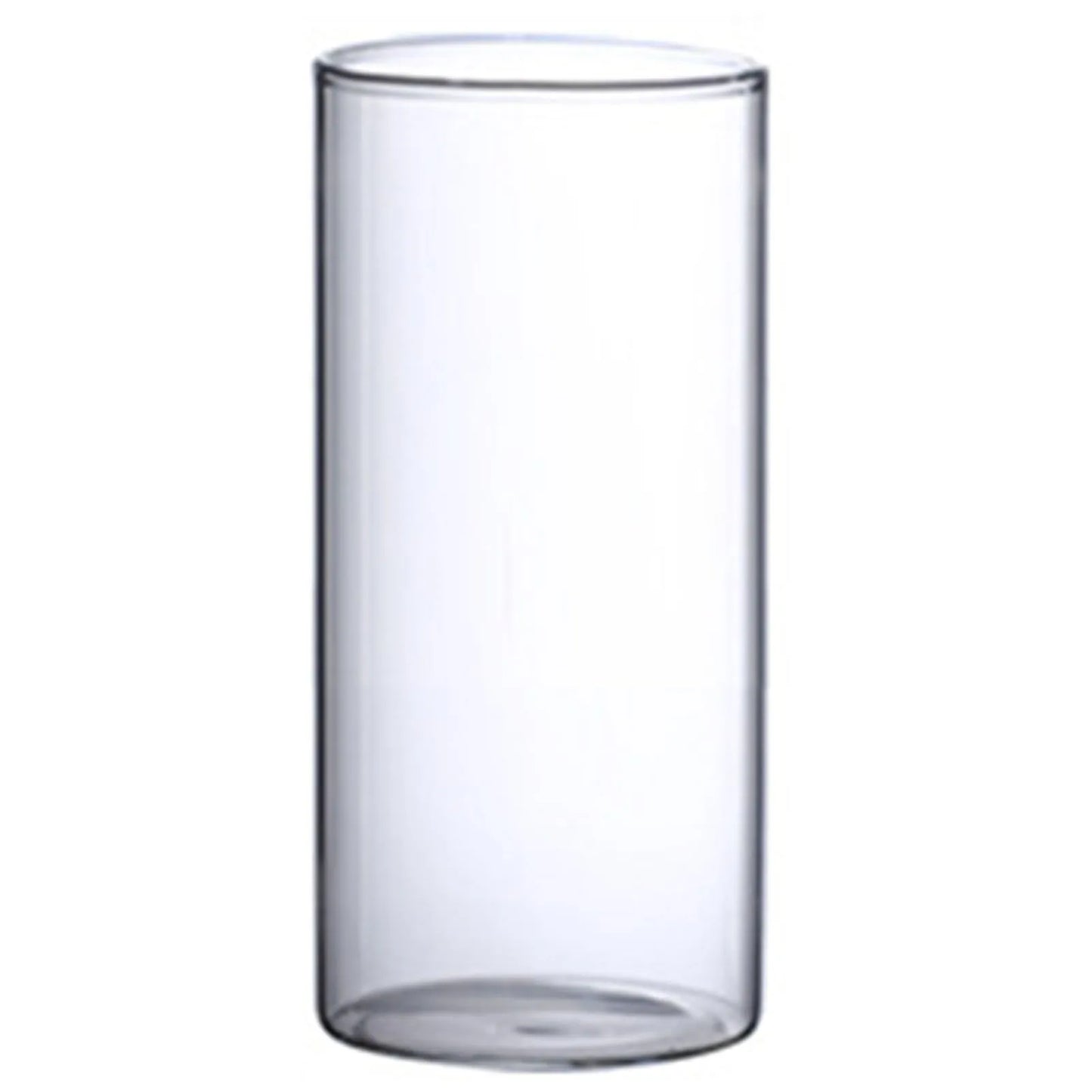 Hydroponic Flower Vase Modern Small Cylinder Flower Centerpiece Vases for Home Office Wedding Table Peaceful Pleasures Health and Wellness 10x25cm