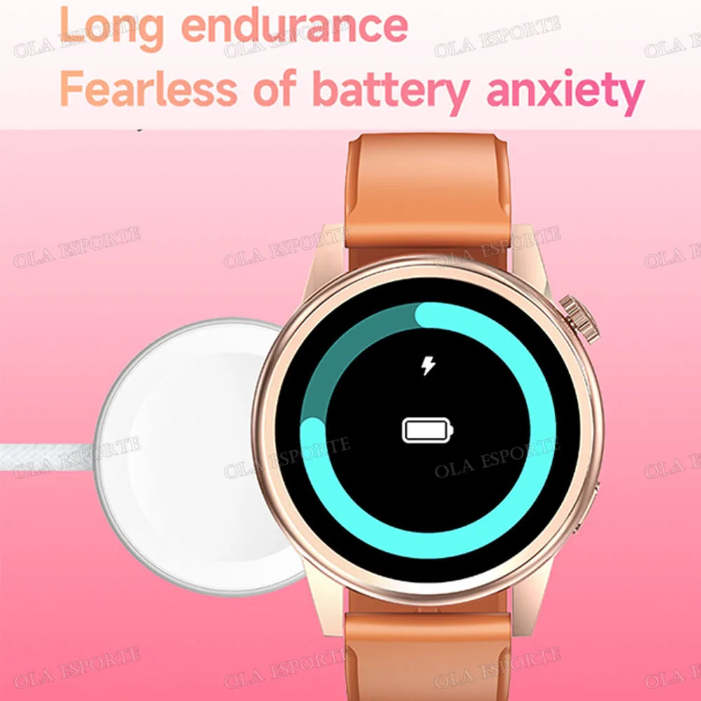 2026 Smart Watch Android IOS Phone 1.27 Inch Color Screen Bluetooth Answer Call Fitness Watches Tracker Smartwatch Women NewHW12 Peaceful Pleasures Health and Wellness