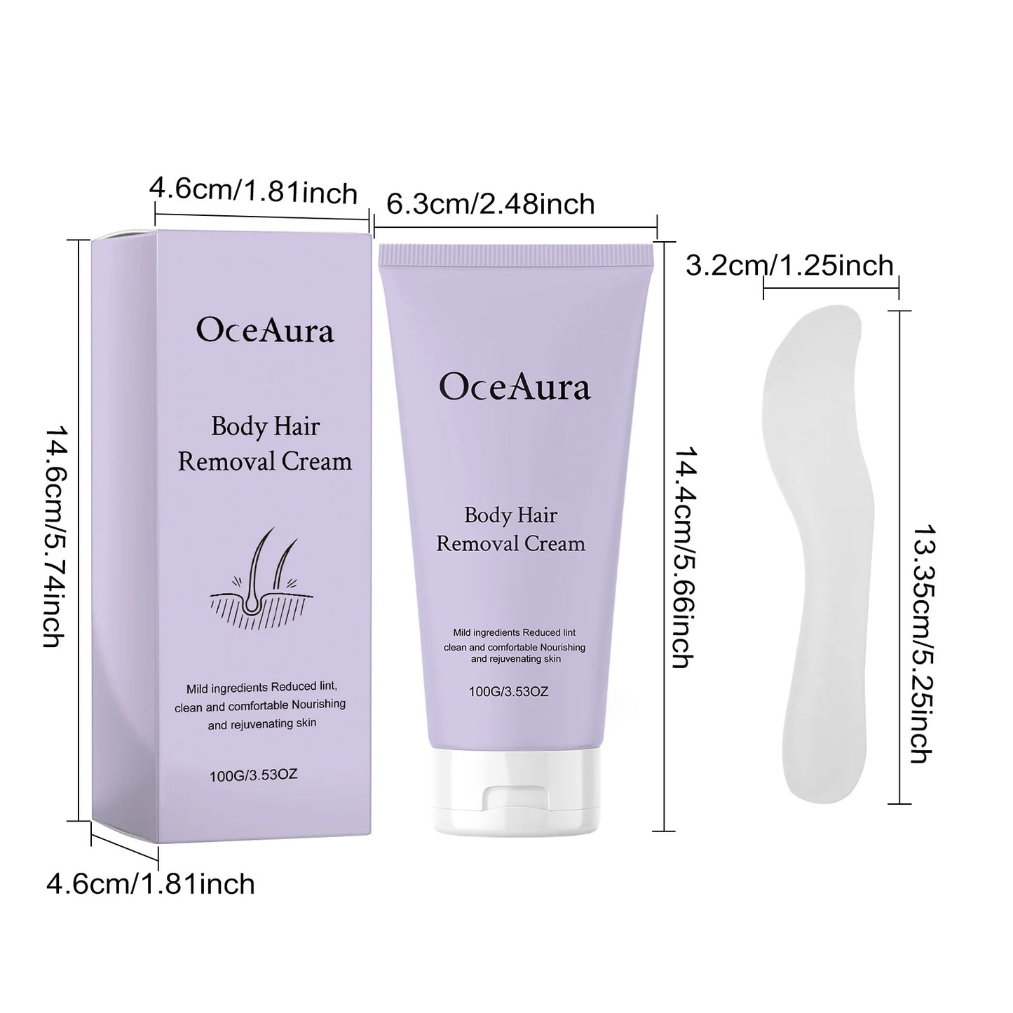 100g Gentle Hair Removal Cream – Legs, Armpits & Arms