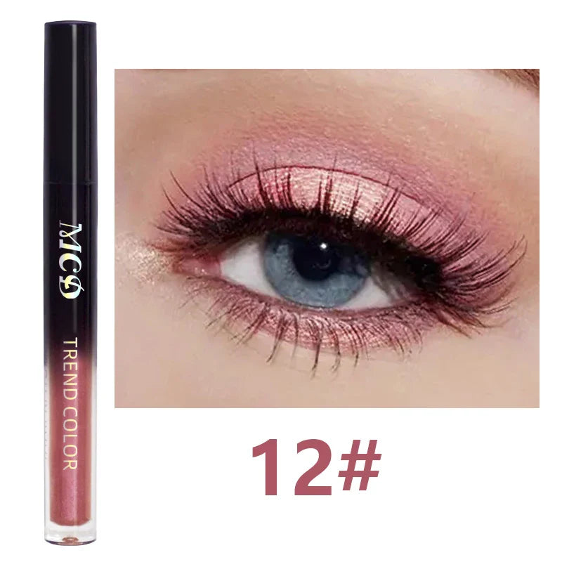 MCD 13-Shade Glitter Liquid Eyeshadow Palette – Waterproof