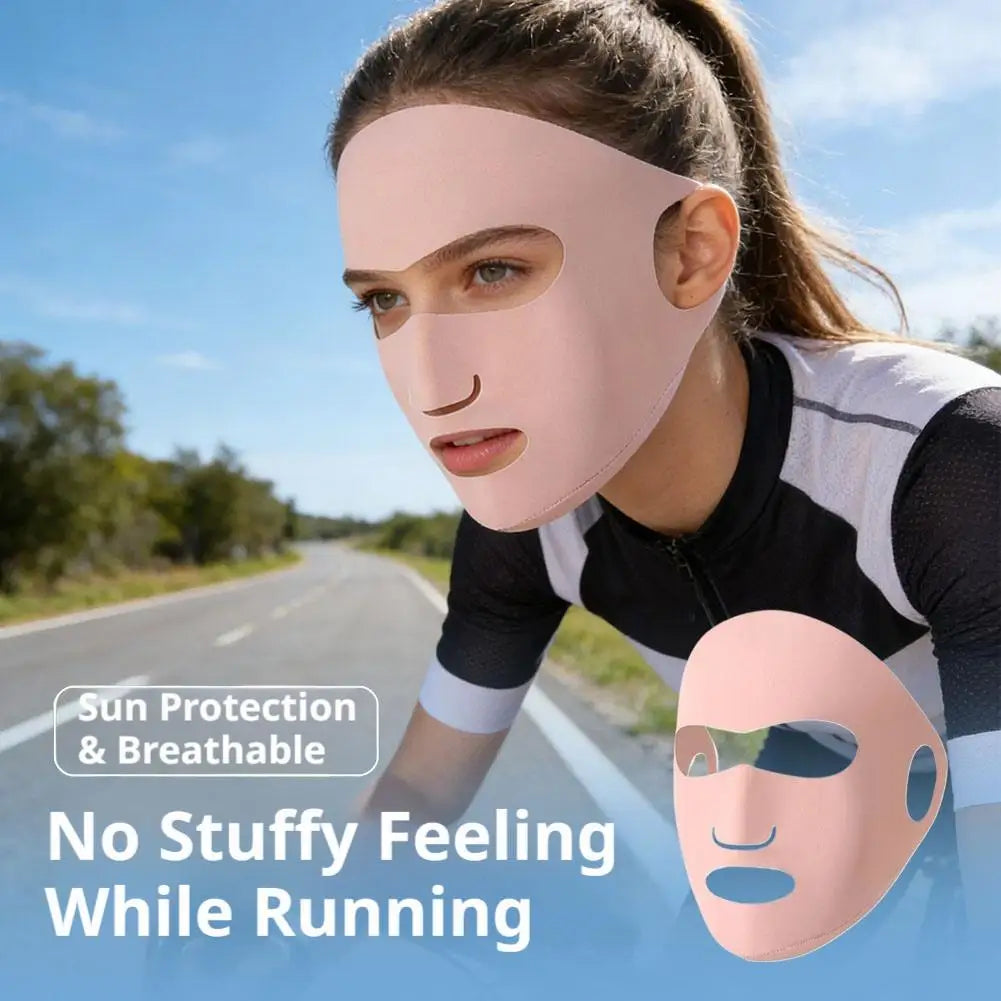 Women's Full Face Sunscreen Mask for Summer UV Protection Peaceful Pleasures Health and Wellness