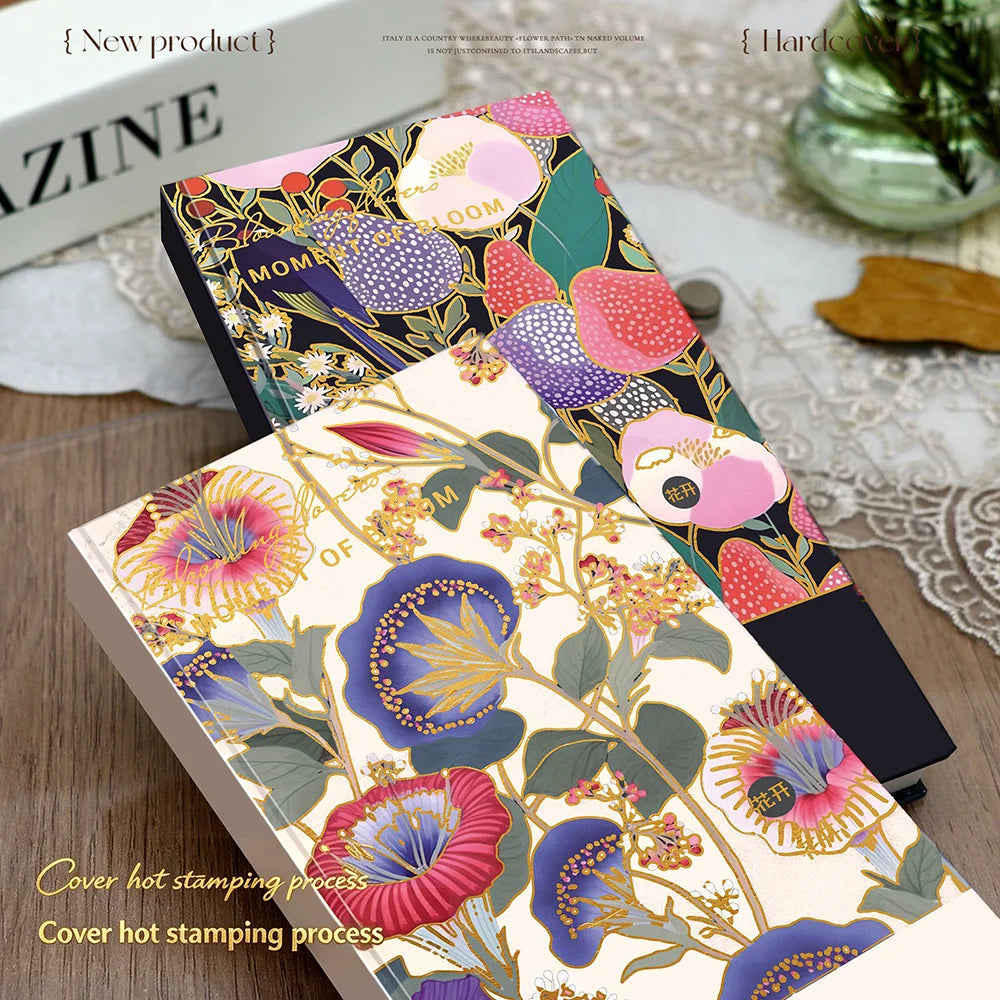 Horizontal Hardcover Notebook Thickened Paper High-end Stationery