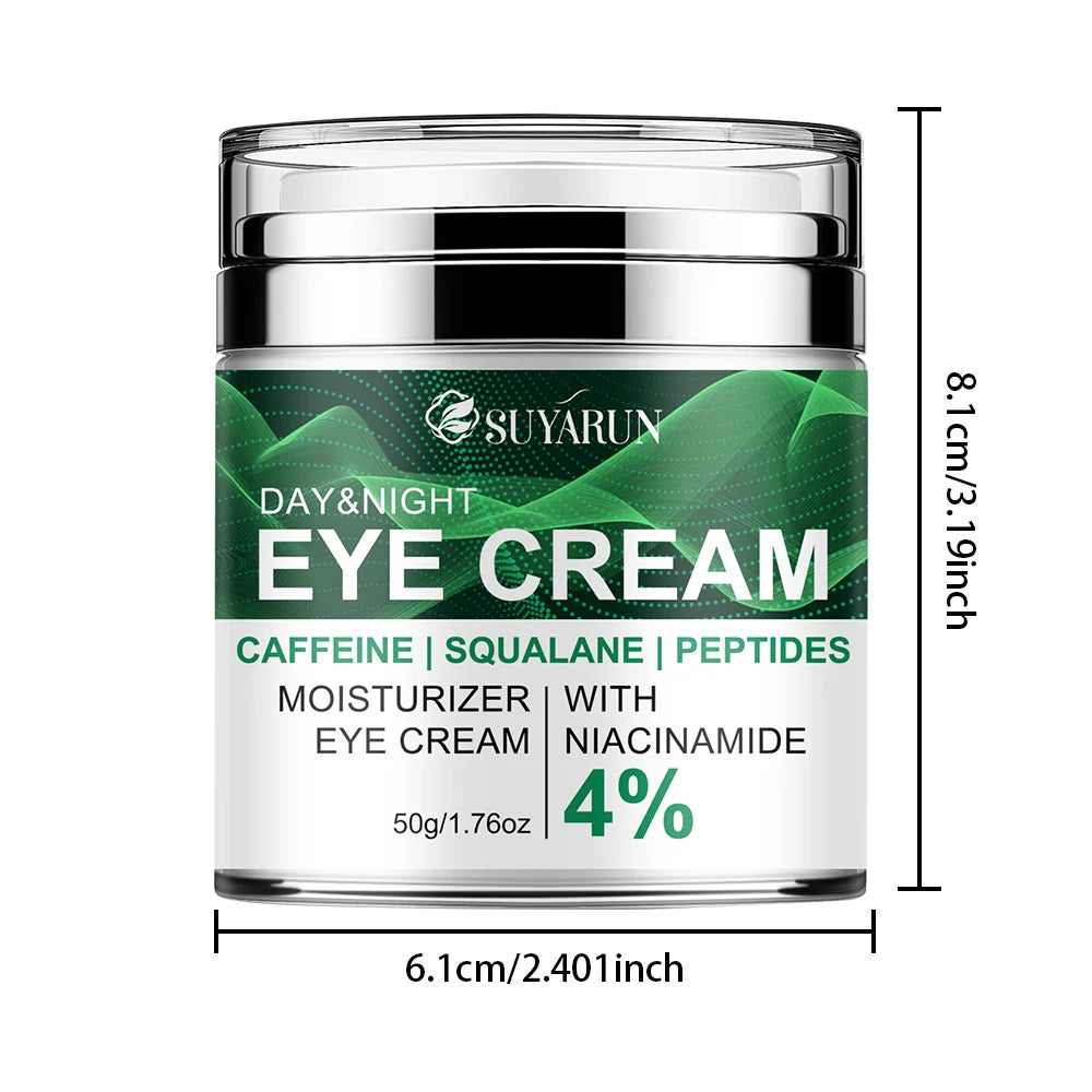 SUYARUN Anti-Aging Eye Cream Caffeine & Peptide Hydration Dark Circles Puffiness Wrinkle Treatment Mature Skin Care. Peaceful Pleasures Health and Wellness