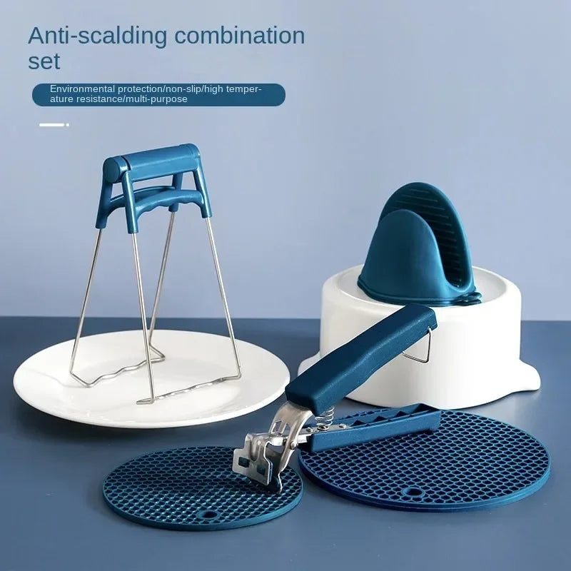 Anti-Scald Bowl Tongs & Pot Lifter Clip | Kitchen Utensil