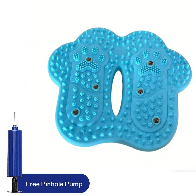 Large Household Inflatable Foot Massager Anti-slip Magnet Stone Stepper Pad Pressure Points in Situ Sports Fitness Equipment Peaceful Pleasures Health and Wellness Style B Blue