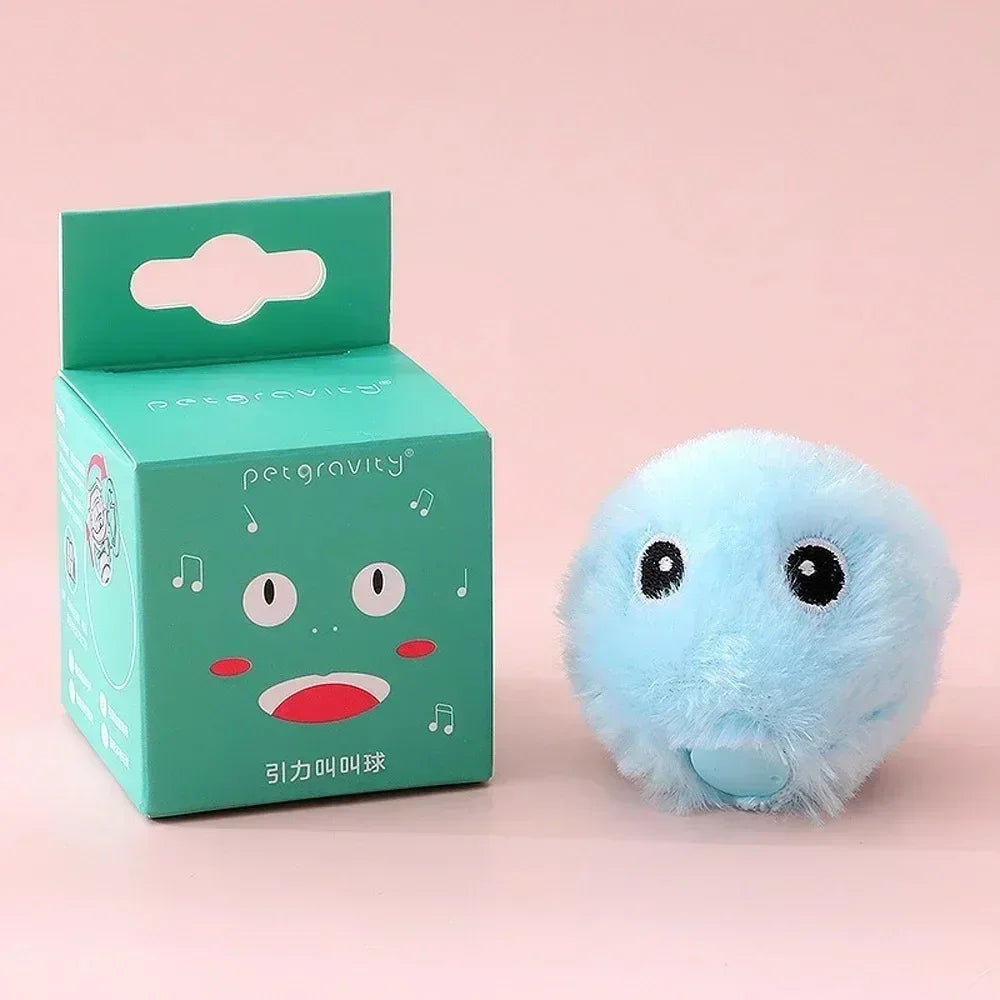 Interactive Plush Catnip Sound Ball Toy for Cats & Kittens