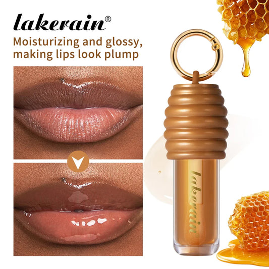 Lakerain Lip Honey Gloss – Hydrating, Plumping & Non-Sticky Lip Gloss Oasis Select