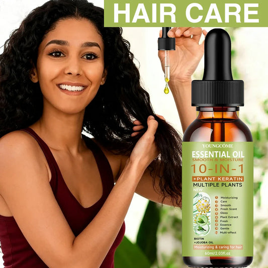 YOUNGCOME 10-in-1 Hair Essence Oil | Keratin & Jojoba Hair Essence Oil Oasis Select 60ML