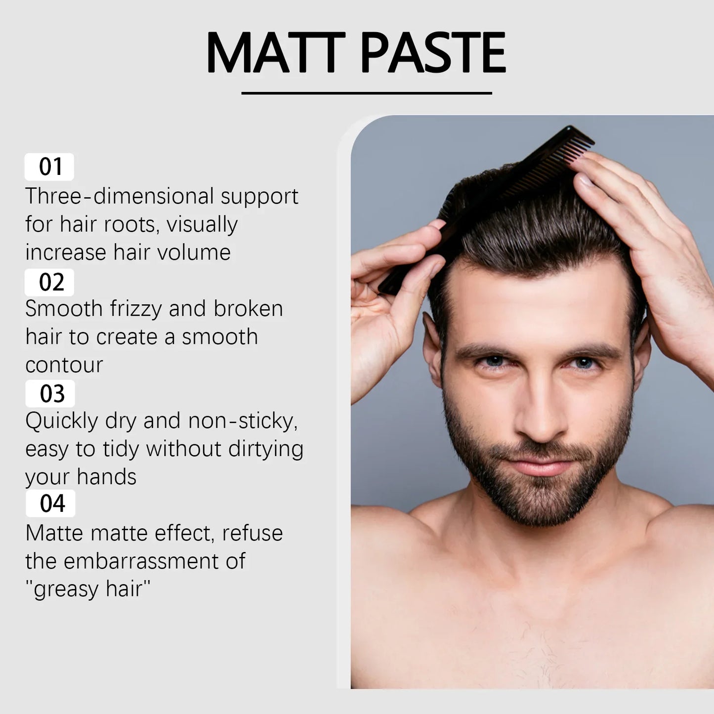 East Moon Matte Hair Styling Paste | Volume & Frizz Control 100g