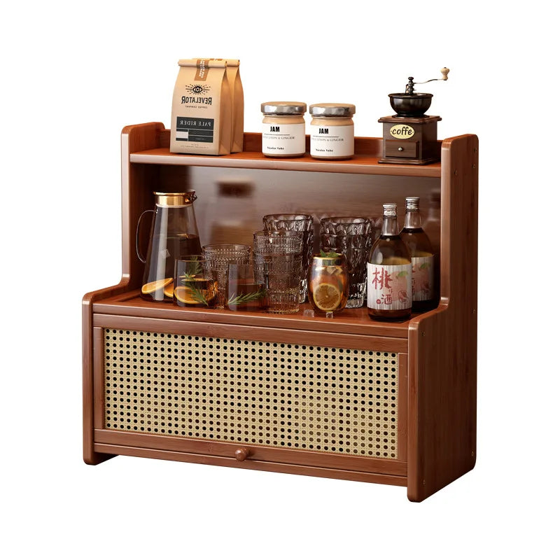Space Saving Multifunctional Countertop Spice Rack Dustproof Kitchen Organizer Shelf For Home Bathroom Cabinet Storage Peaceful Pleasures Health and Wellness