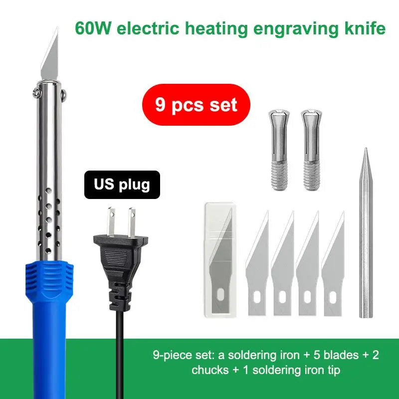 Electric Hot Knife Cutter & Soldering Iron DIY Kit | 1–10 Pcs