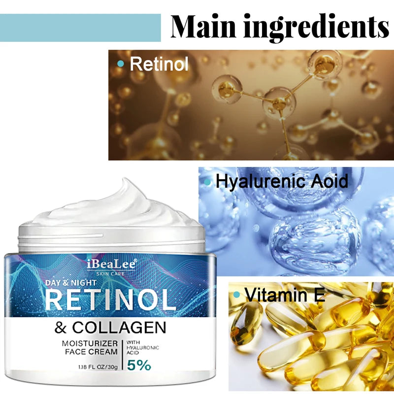 BIOAOUA Retinol Collagen Face Cream for Men – Anti-Wrinkle
