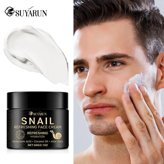 SUYARUN Retinol & Hyaluronic Acid Snail Cream - Anti-Aging Moisturizer for Face, Wrinkle Reduction, Brightening Skin Care. Peaceful Pleasures Health and Wellness