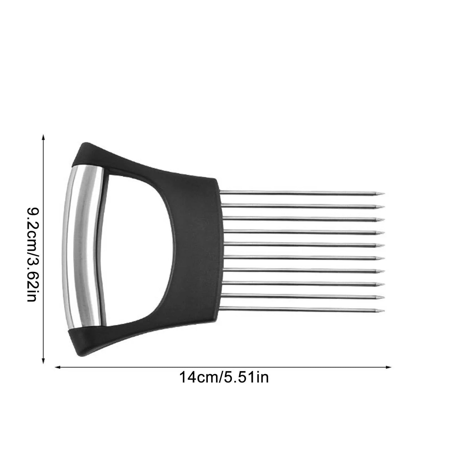 Stainless Steel Onion & Vegetable Slicer Holder Fork