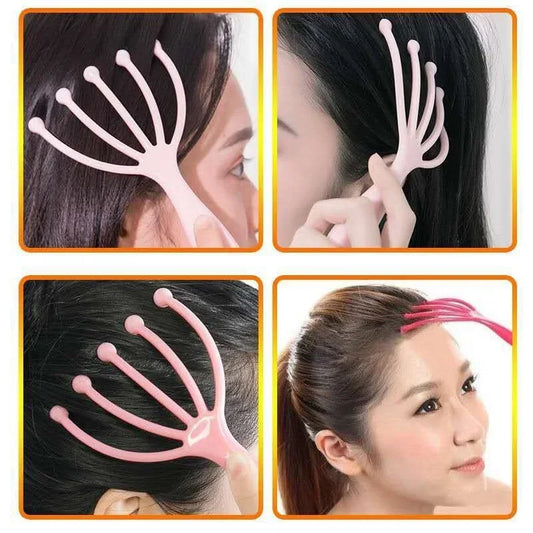 Head Massager Instrument for Scalp Stress Relax, Neck Massage, Pressure and Itch Relief, Pain Relief, Octopus Spa Peaceful Pleasures Health and Wellness