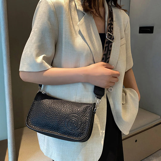 Women Bag Single Shoulder Large Capacity Crossbody PU Leather Tote for Daily Use Peaceful Pleasures Health and Wellness