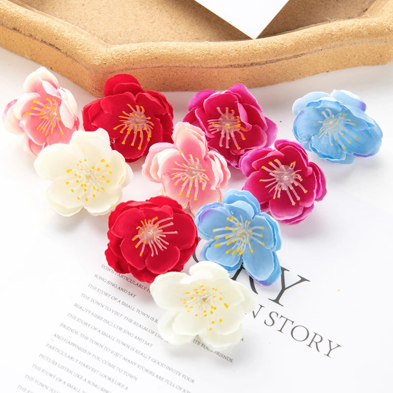 Artificial Sakura Silk Flower Heads 10/20pcs – Wedding Décor
