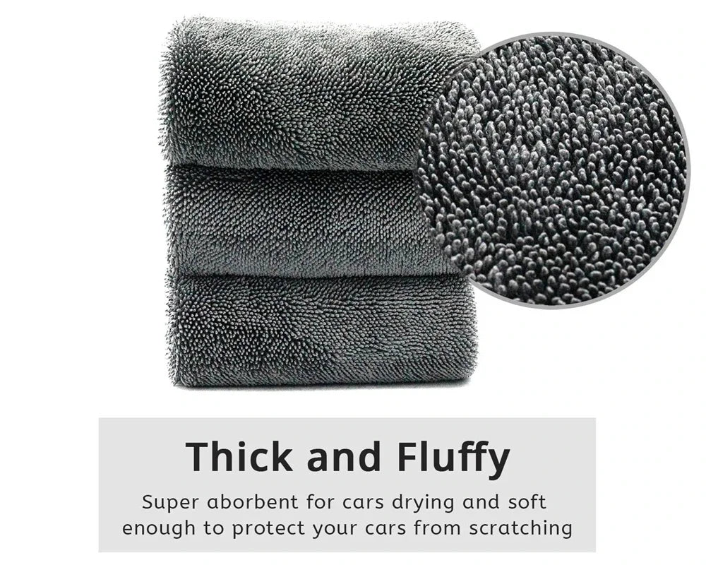 Microfiber Twisted Car Wash Towel 600GSM – Drying & Detailing
