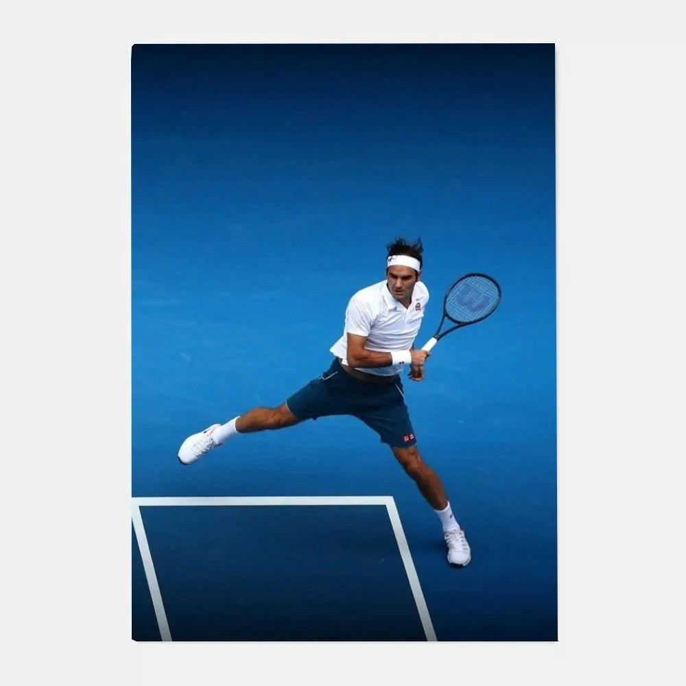 Roger Federer HD Wall Poster – Waterproof PVC Sticky Decor Sports Wall Poster Peaceful Pleasures Health and Wellness z9 15X20cmNoframe