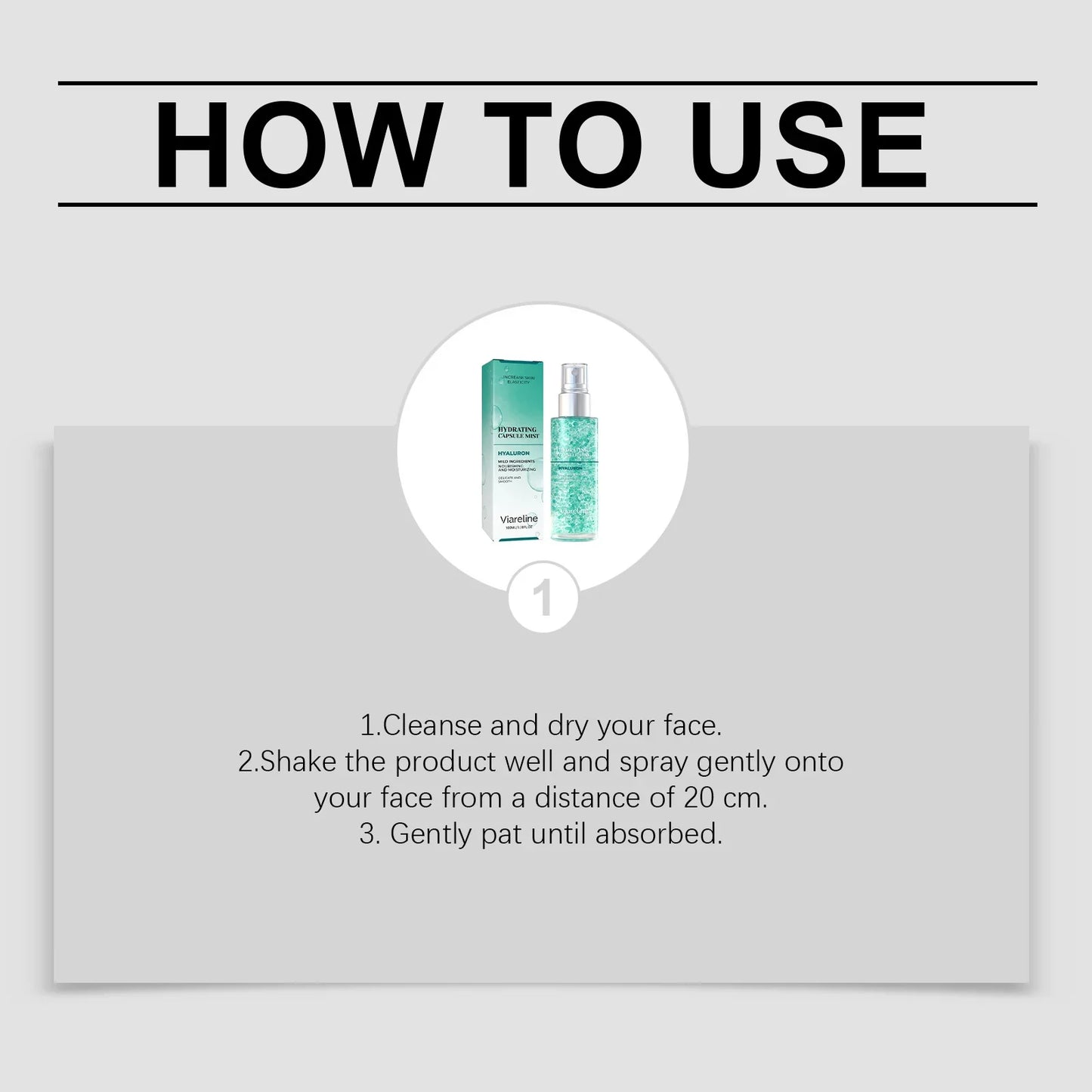 Viareline Hydrating Facial Spray – Brightening & Firming Mist