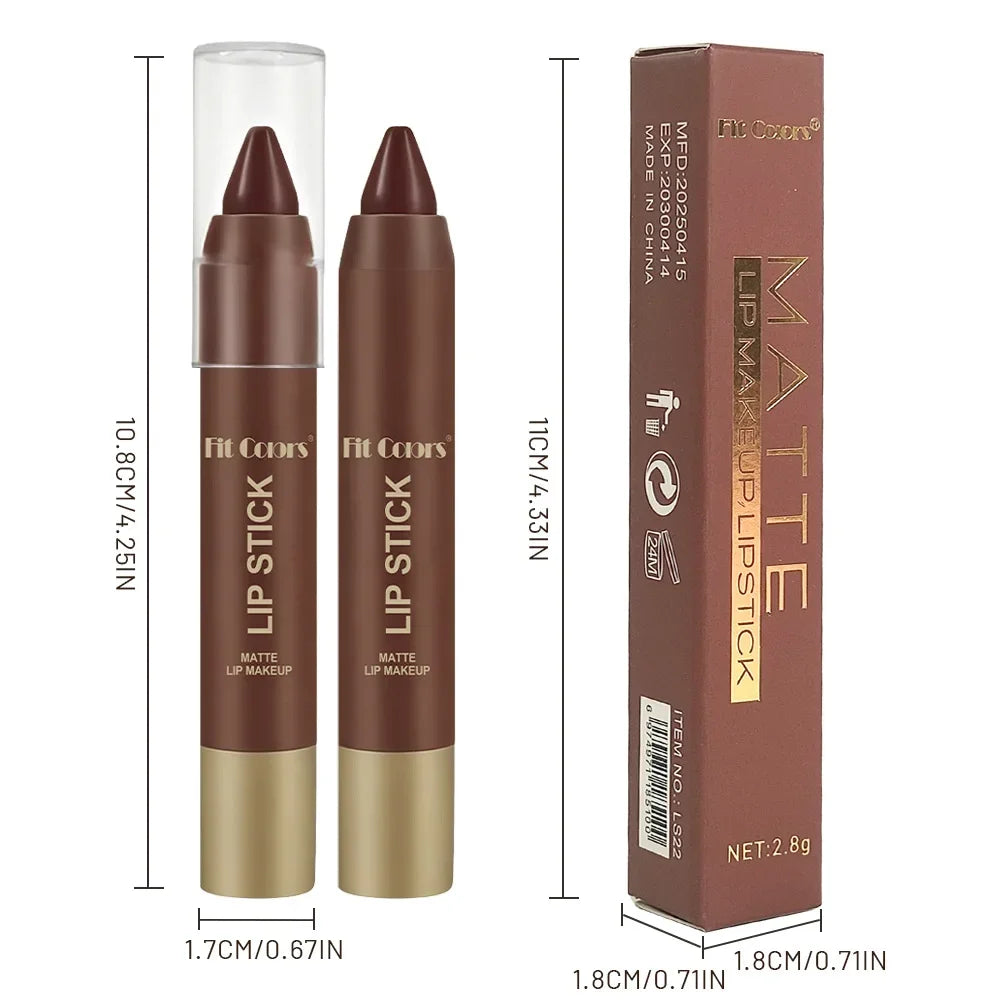 Fit Colors Velvet Matte Lip Liner Pen – Waterproof, 6 Shades