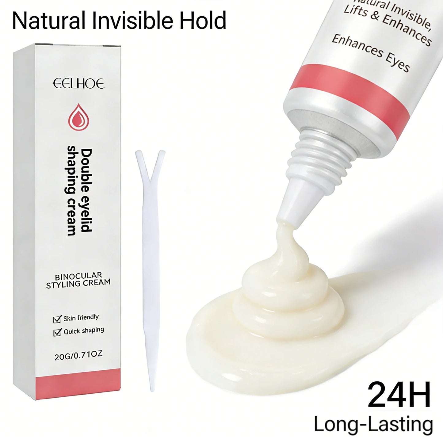 Binocular Styling Cream Quickly Outline Charming Big Eyes Create Perfect Double Eyelid Lightweight Texture Eyelid Setting Cream Peaceful Pleasures Health and Wellness