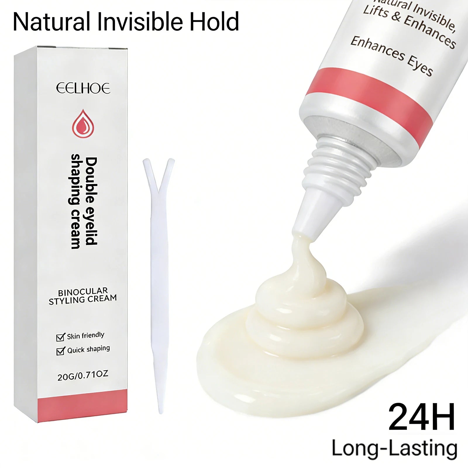 Binocular Styling Cream Quickly Outline Charming Big Eyes Create Perfect Double Eyelid Lightweight Texture Eyelid Setting Cream Peaceful Pleasures Health and Wellness